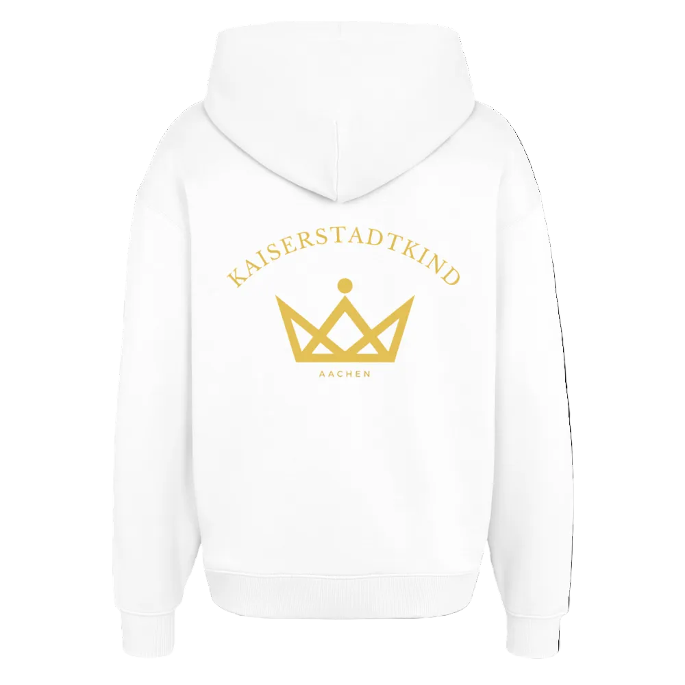 KAISERSTADTKIND Golden Circel - Oversized Hoodie - Weiß