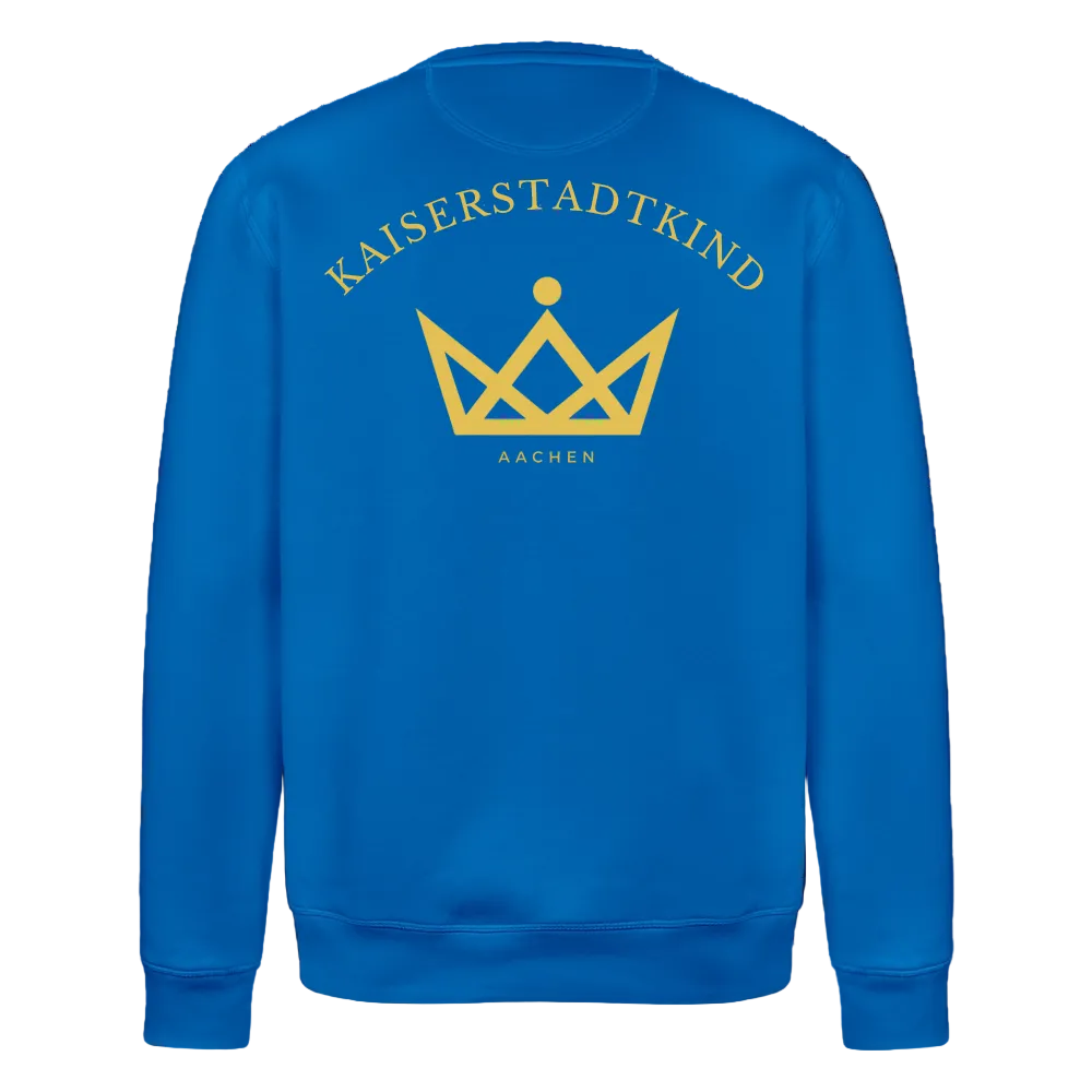 ROLLER Sweatshirt - Gold Front/Back Round - Königsblau