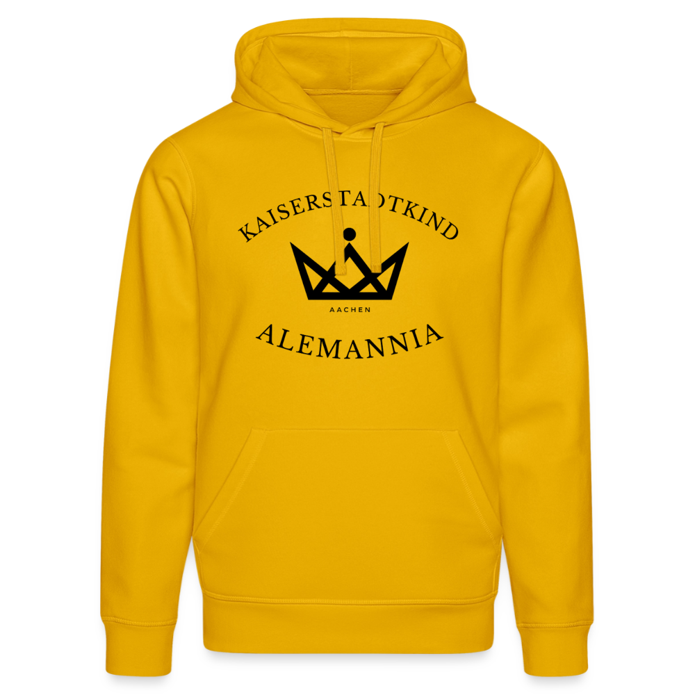 KAISERSTADTKIND x ALEMANNIA – SONDEREDITION DRUMMER HOODIE - Spektralgelb