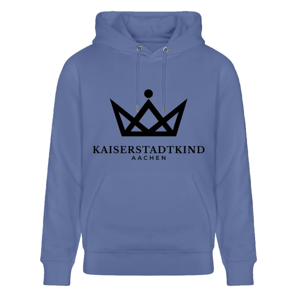 350gr. Black Edition - CRUISER  Organic Hoodie - bright blue