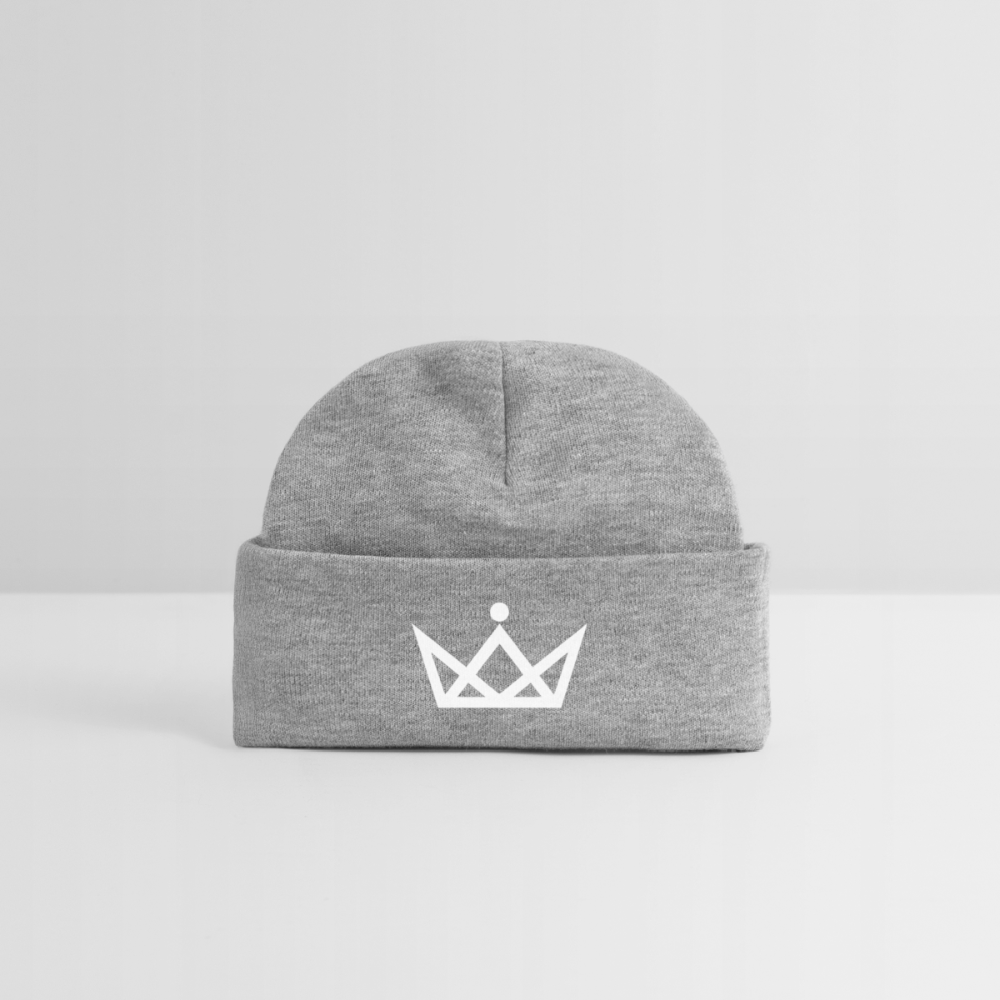 KAISERSTADTKIND White Crown - Baby Organic Beanie - heather grey