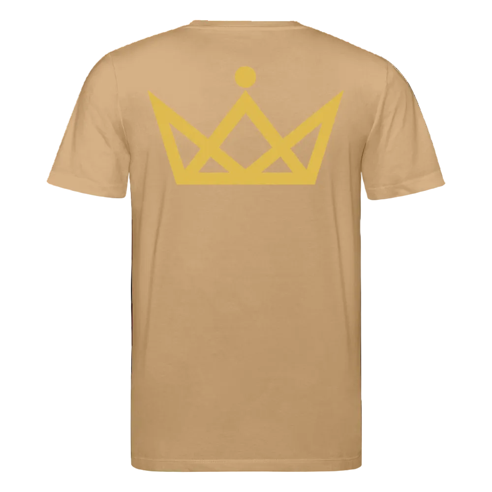 180gr. Golden Letters Edition  - Unisex Organic T-Shirt - caramel 