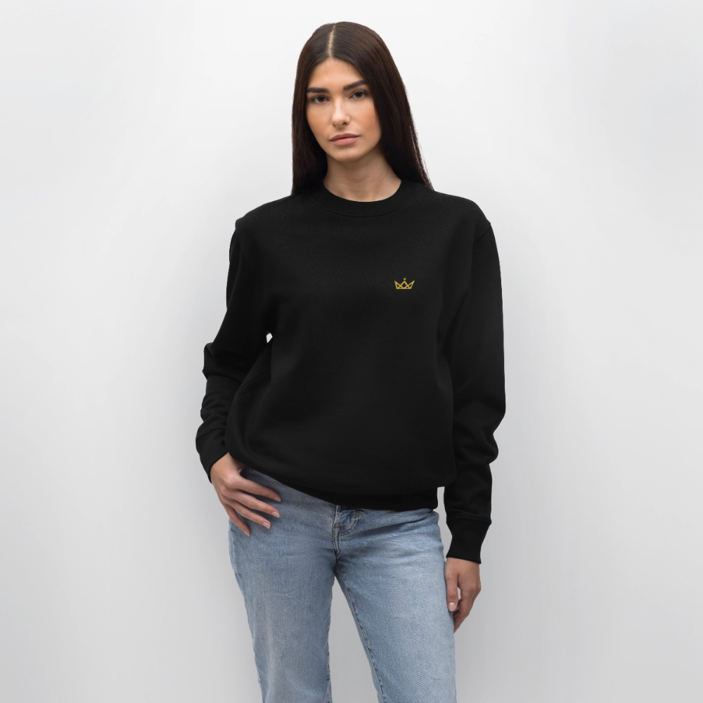 280gr. Golden Crown Edition - CHANGER Organic Sweatshirt - black