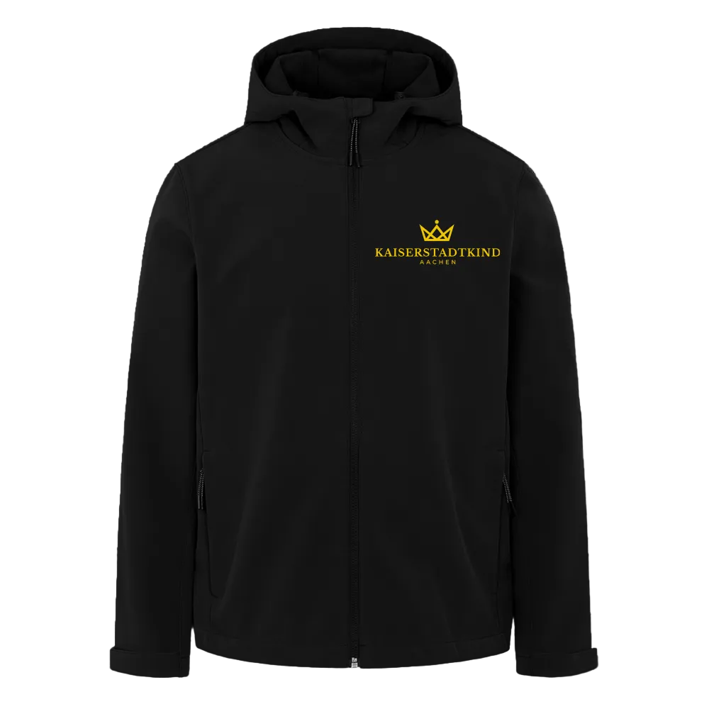 KAISERSTADTKIND Men's Recycled Softshell Jacket DISCOVERER - black
