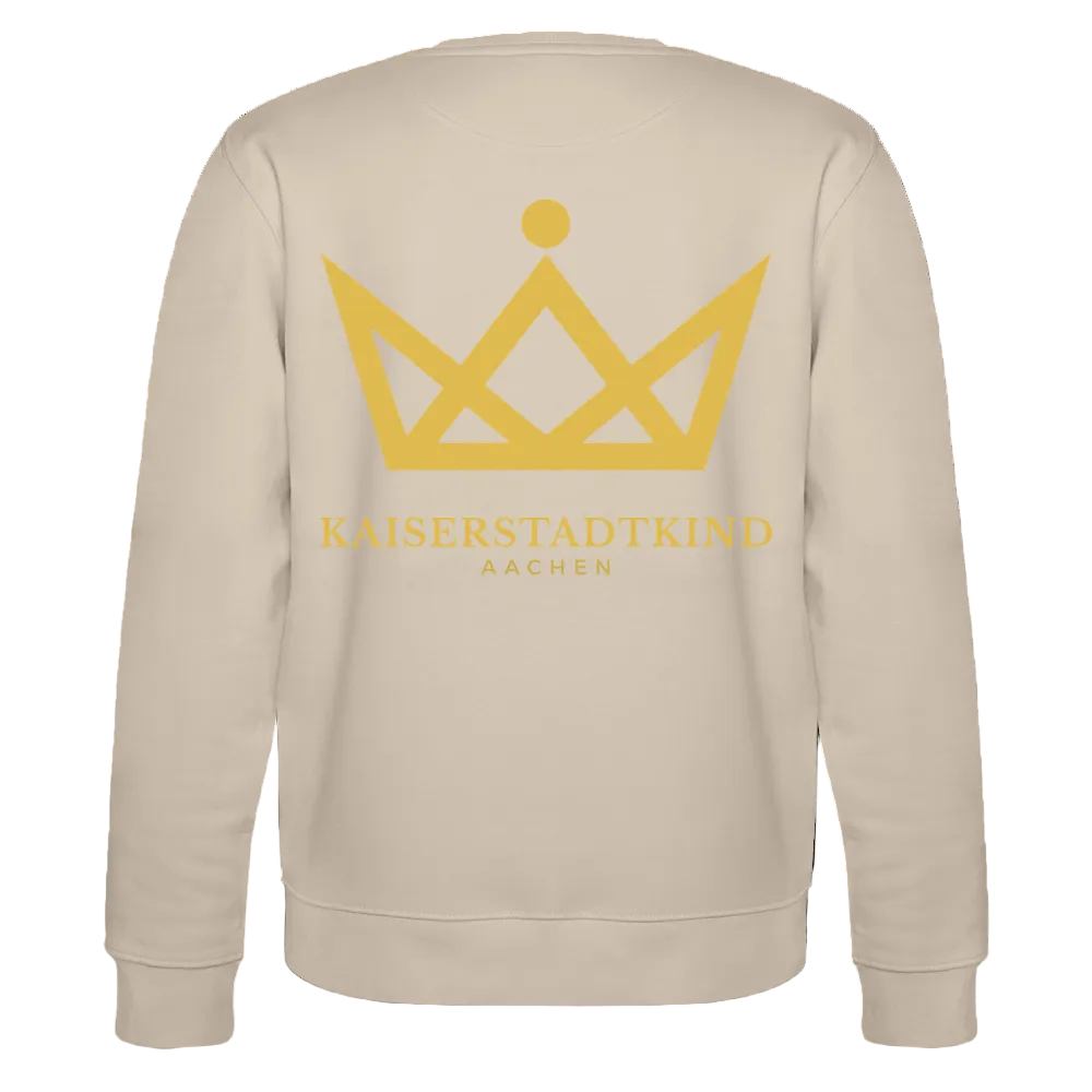 280gr. Golden Crown Edition - CHANGER Organic Sweatshirt - beige