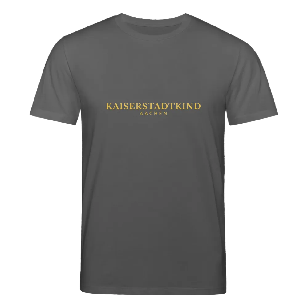 180gr. Golden Letters Edition  - Unisex Organic T-Shirt - anthracite