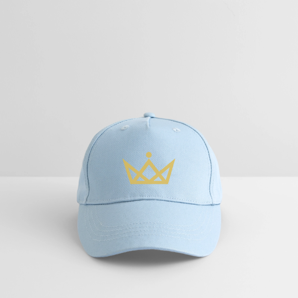 KAISERSTADTKIND Golden Crown - Organic Kids’ Baseball Cap - light blue