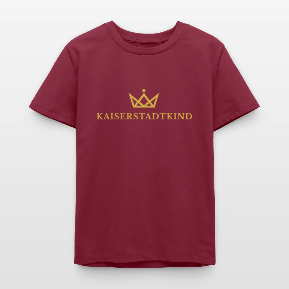 155gr. KAISERSTADTKIND Gold Edition - Teen´s T-Shirt - burgundy