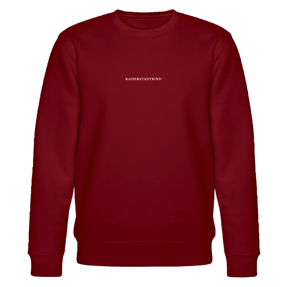 KAISERSTADTKIND White Letters - CHANGER  Organic Sweatshirt - burgundy