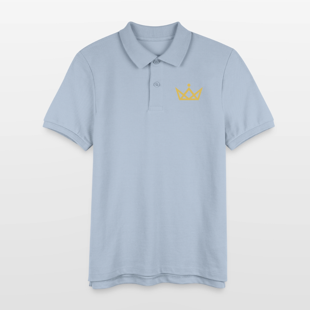 KAISERSTADTKIND 2Golden Crowns - Teen Organic Polo Shirt MINI SPRINTER - sky blue