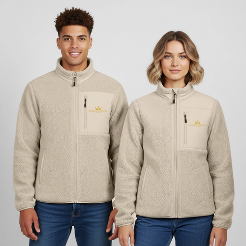 KAISERSTADTKIND RELAXED FIT Unisex sherpa jacket - Beige