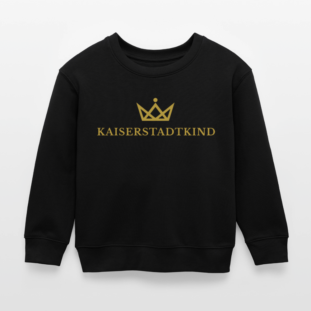 KAISERSTADTKIND Gold Edition - Mini Changer Organic Kids’ Sweatshirt - black