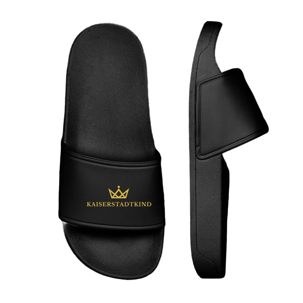 KAISERSTADTKIND Golden Crown - Women’s Pool Sliders - black