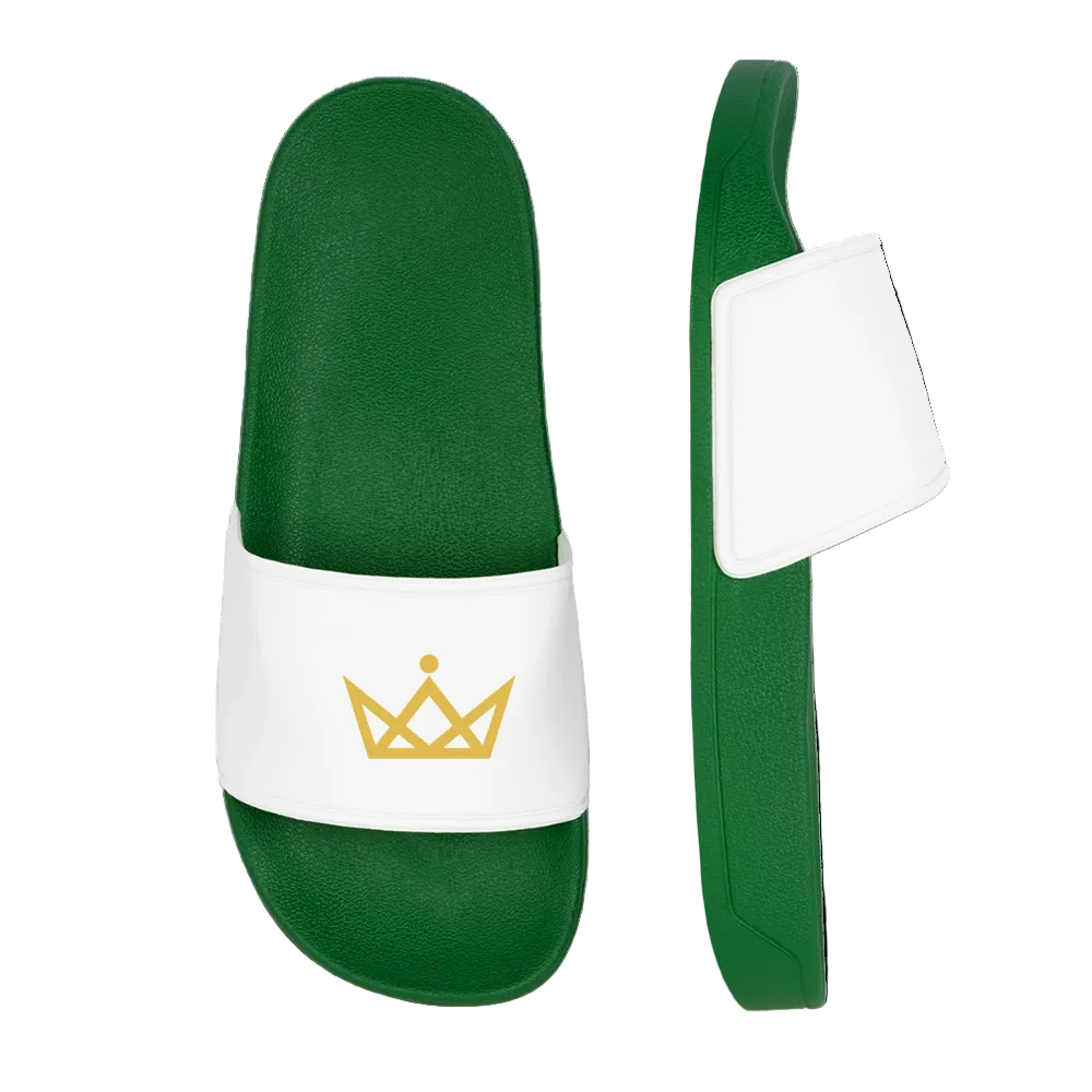 KAISERSTADTKIND Golden Crown - Women’s Pool Sliders - dark green