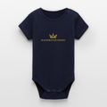 KAISERSTADTKIND Gold Edition - Organic Short-Sleeved Baby Bodysuit - navy