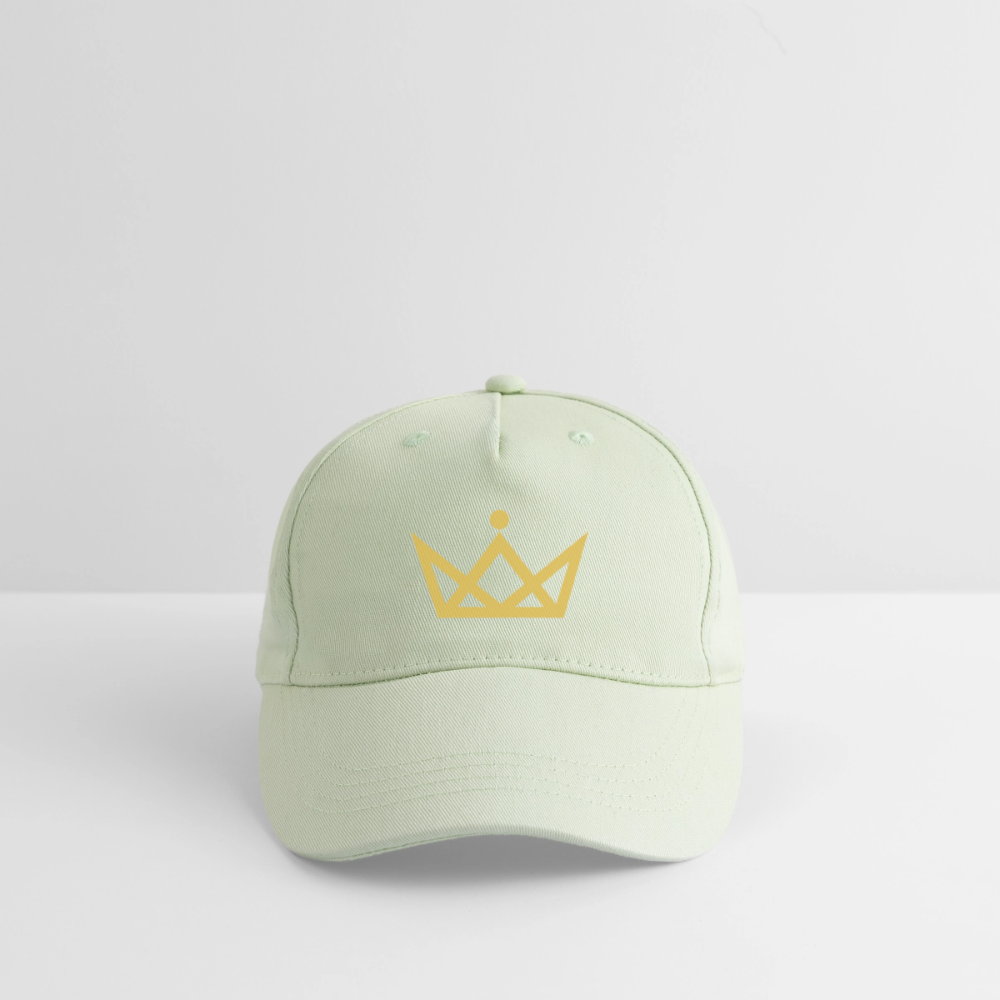 KAISERSTADTKIND Golden Crown - Organic Kids’ Baseball Cap - light mint green