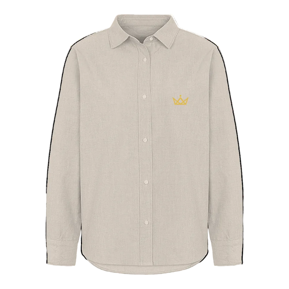 KAISERSTADTKIND Golden Crown / White Letters Edition - Oxford Hemd - Beige