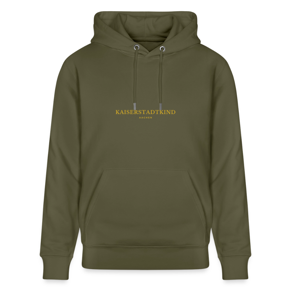 CRUISER Hoodie - Gold Front Script/Gold Back Round - Khaki Grün