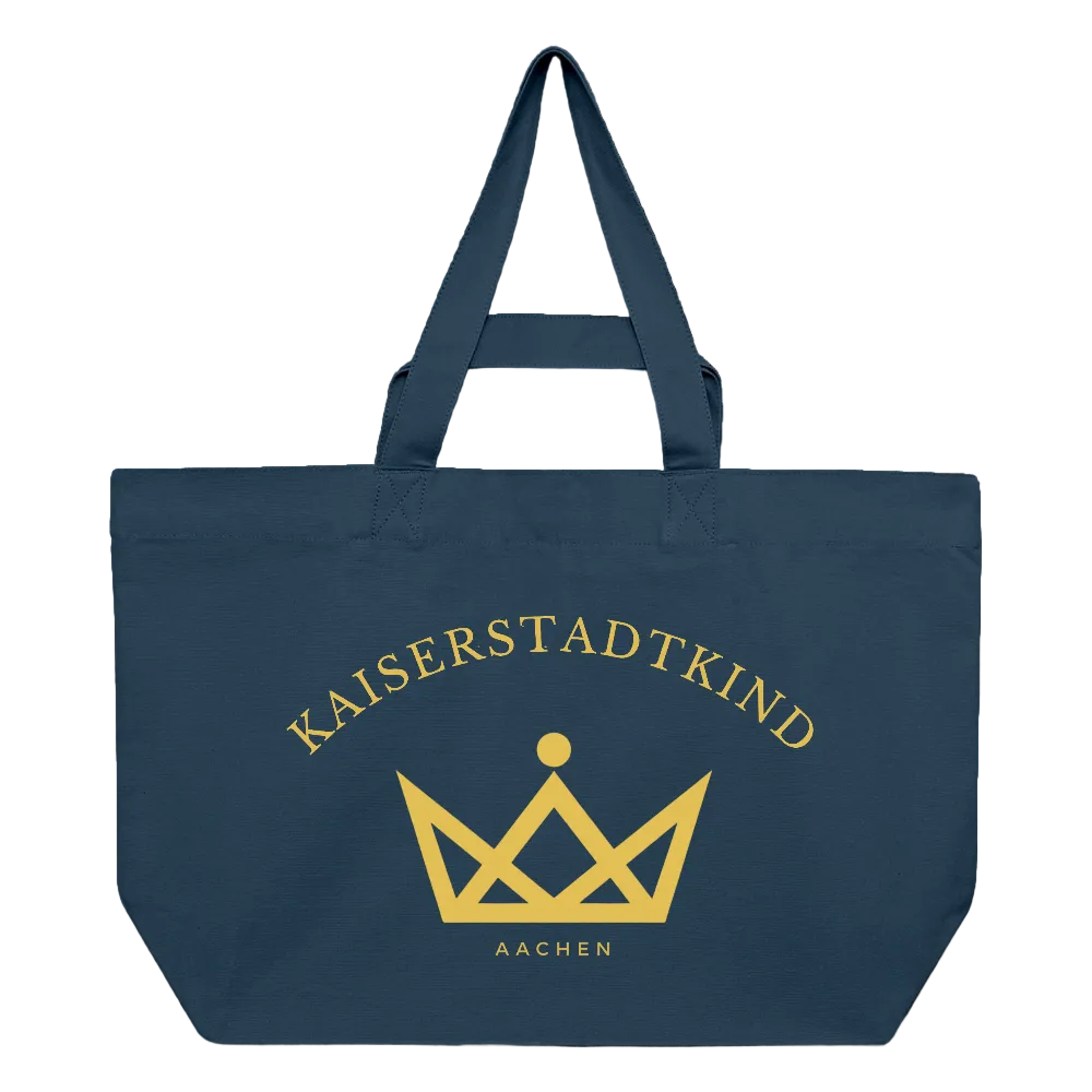 Kaiserstadtkind – Recycelte Shopping Bag - Tiefes Teal 