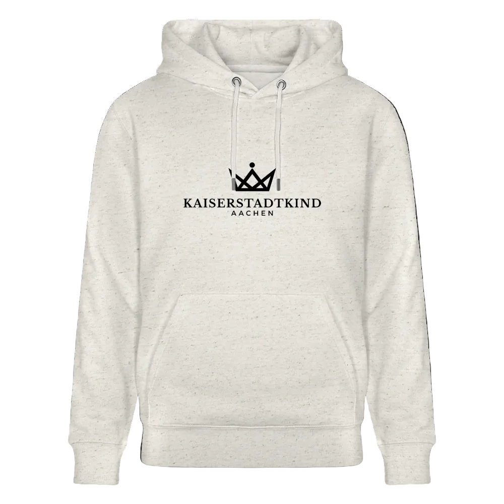 350gr. White Edition - CRUISER  Organic Hoodie - Beige meliert