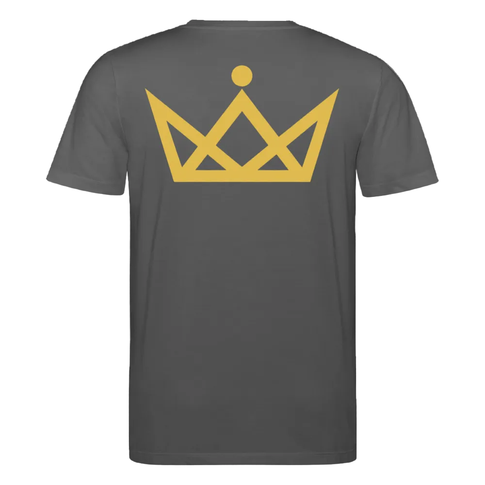 180gr. Golden Letters Edition  - Unisex Organic T-Shirt - anthracite