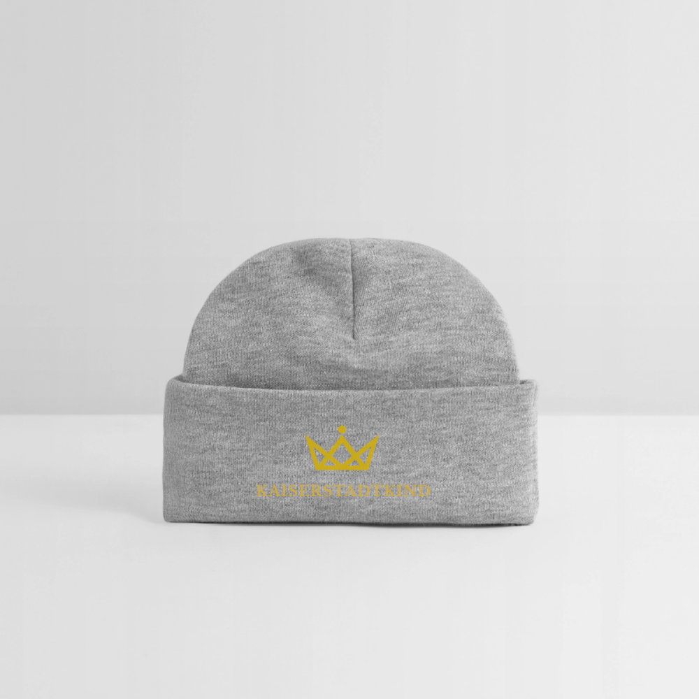 KAISERSTADTKIND Golden Edition - Baby Organic Beanie - heather grey
