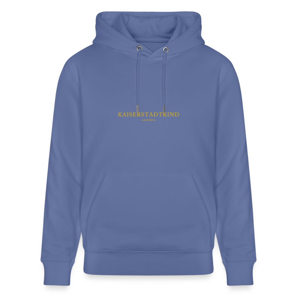 CRUISER Hoodie - Gold Front Script/Gold Back Round - Blau