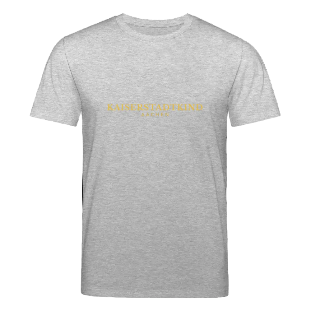 180gr. Golden Letters Edition  - Organic T-Shirt - heather grey