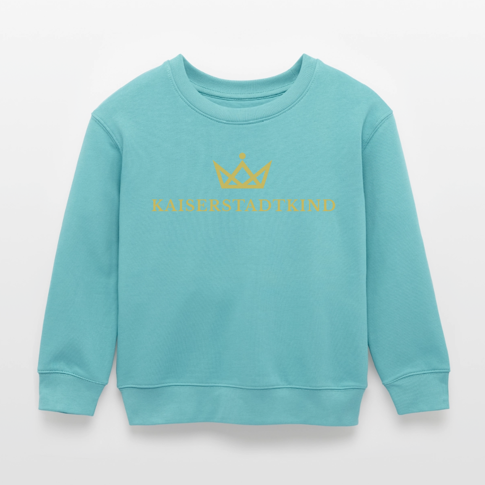 KAISERSTADTKIND Gold Edition - Mini Changer Organic Kids’ Sweatshirt - pastel turquoise