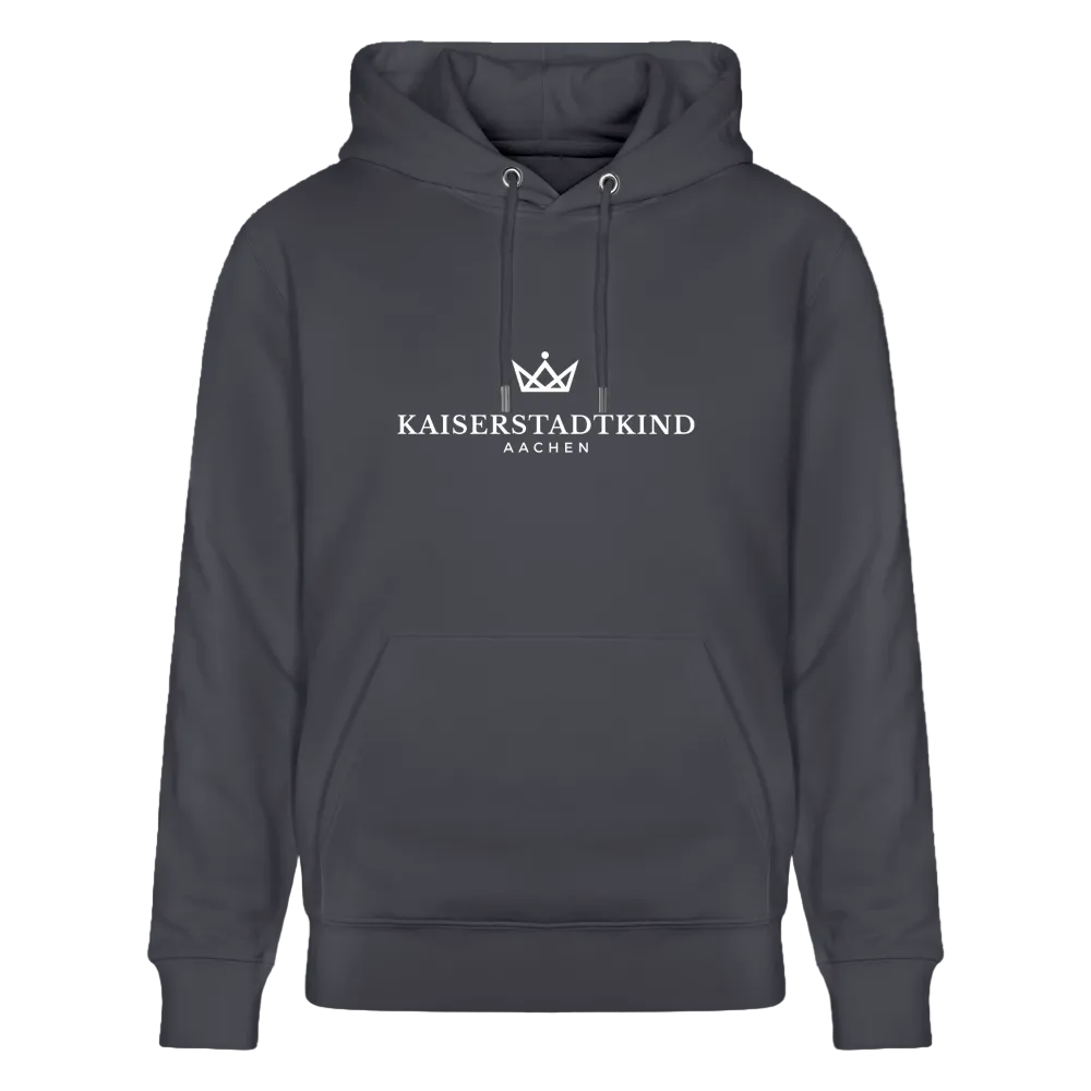 350gr. White Edition - CRUISER  Organic Hoodie - indigo blue
