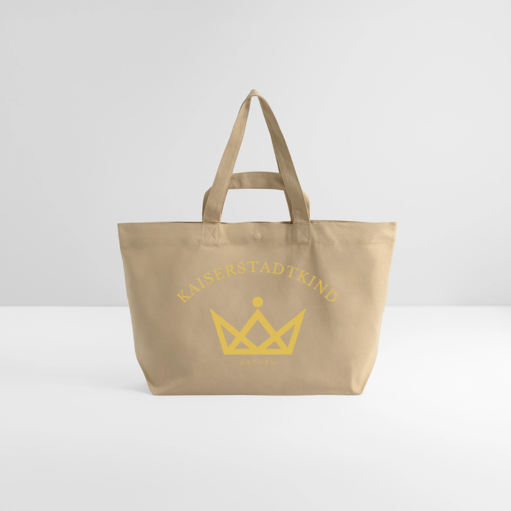 Kaiserstadtkind – Recycelte Shopping Bag - Karamell 