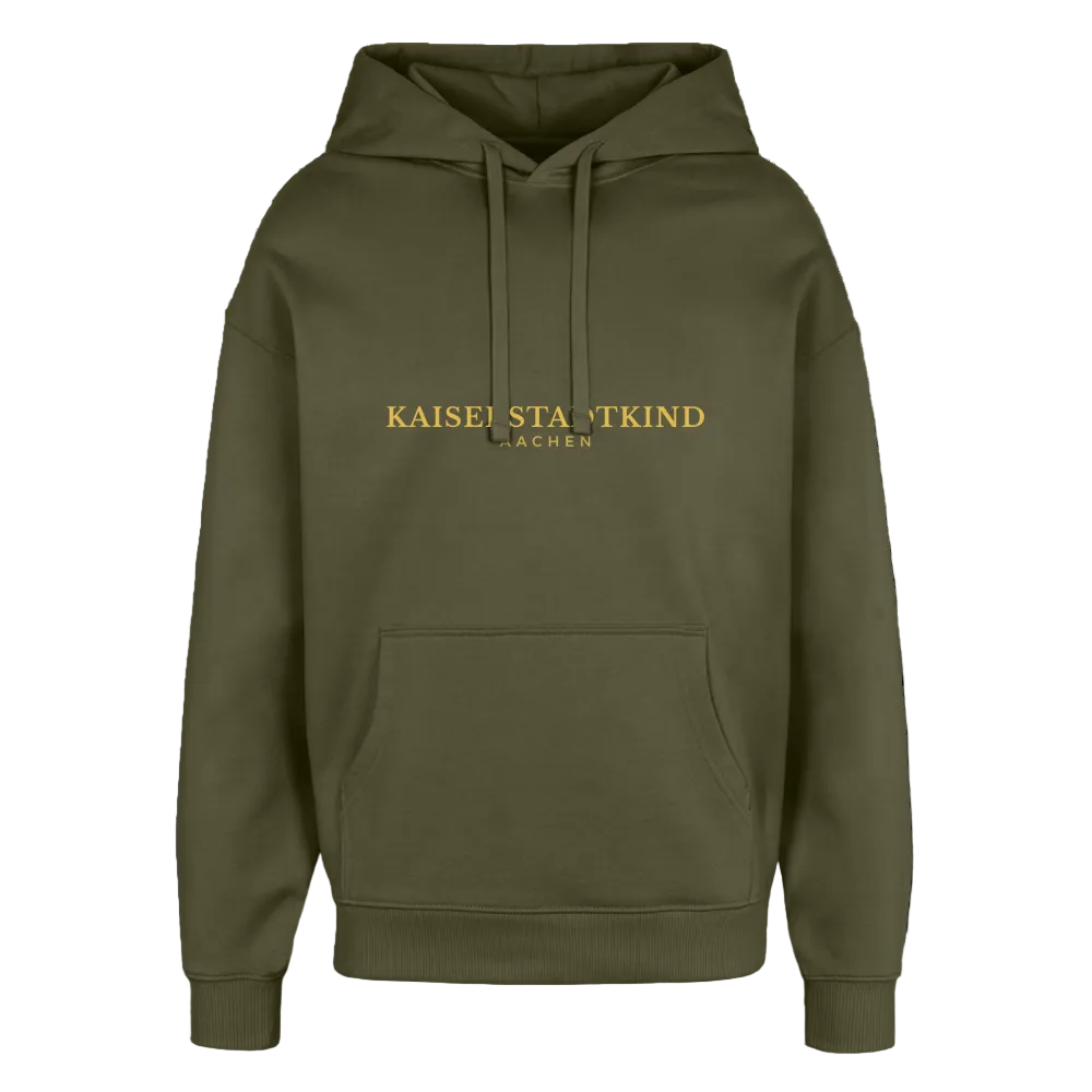 350gr.  Golden Letters Edition - Oversized Hoodie - khaki