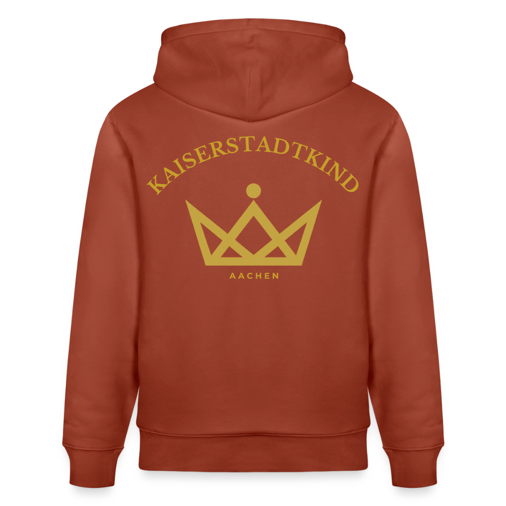 CRUISER Hoodie - Gold Front Script/Gold Back Round - Terrakotta