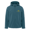 DISCOVERER Softshell Jacket - Gold Front Logo / Back Crown - Dunkles Petrol