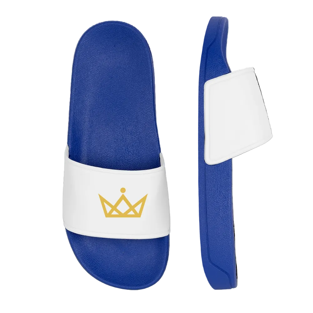 KAISERSTADTKIND Golden Crown - Women’s Pool Sliders - royal blue