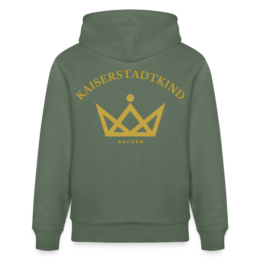 CRUISER Hoodie - Gold Front Script/Gold Back Round - Tanngrün