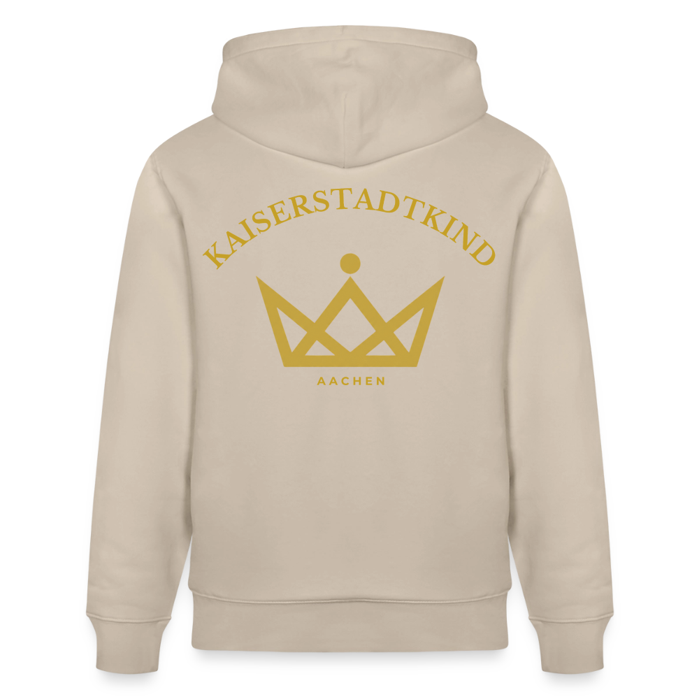 CRUISER Hoodie - Gold Front Script/Gold Back Round - Beige