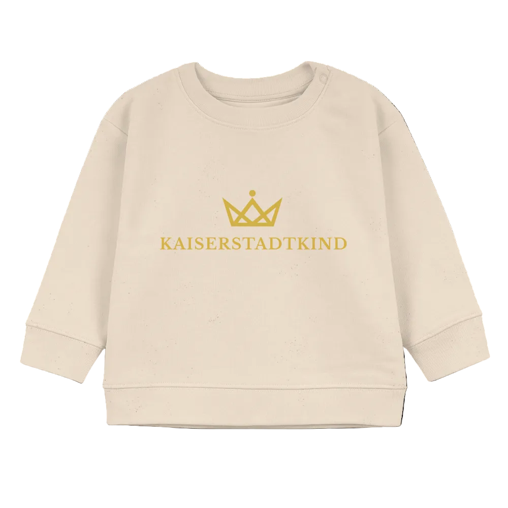 280gr. KAISERSTADTKIND Gold Edition - Organic Sweatshirt BABY CHANGER - soft Ecru