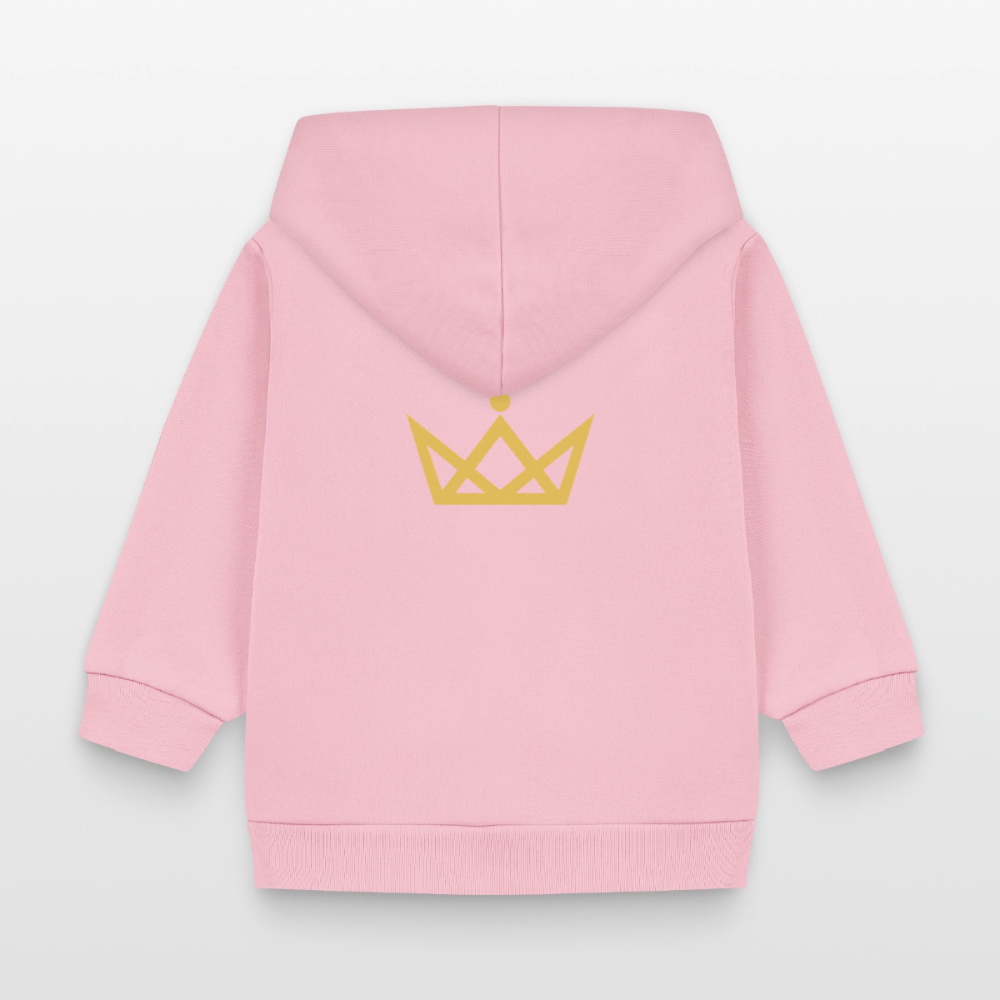 KAISERSTADTKIND 2Golden Crowns - Organic Zip Hoodie BABY CONNECTOR - cotton pink