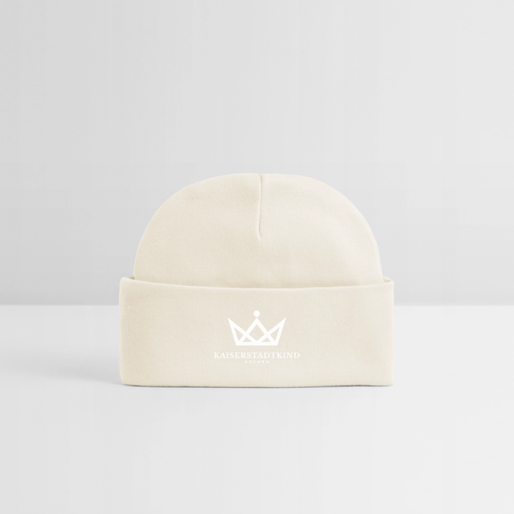 KAISERSTADTKIND White Edition - Baby Organic Beanie - soft Ecru