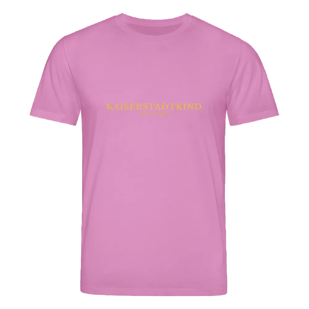180gr. Golden Letters Edition  - Organic T-Shirt - pink