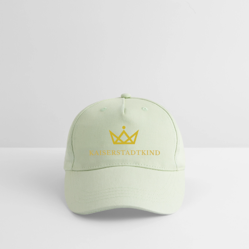 KAISERSTADTKIND Gold Edition - Organic Kids’ Baseball Cap - light mint green