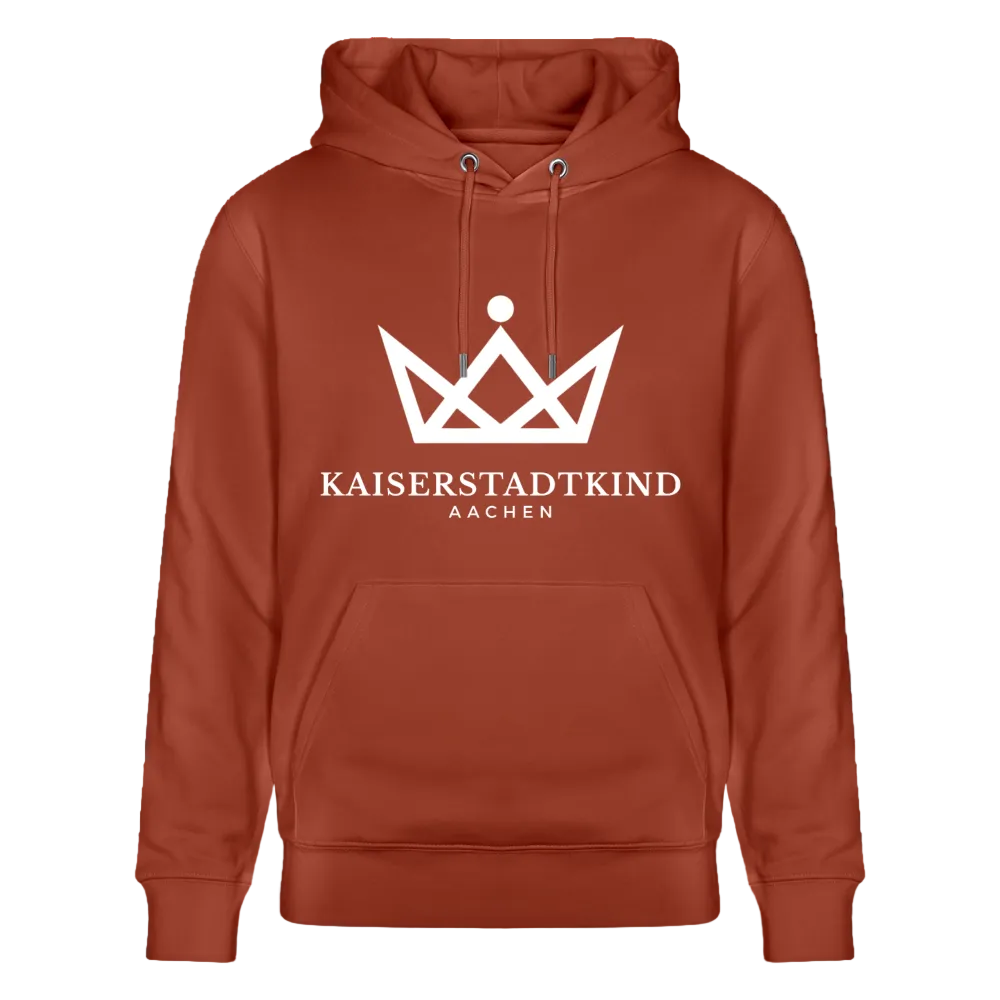 350gr. White Edition - CRUISER  Organic Hoodie - heritage brown