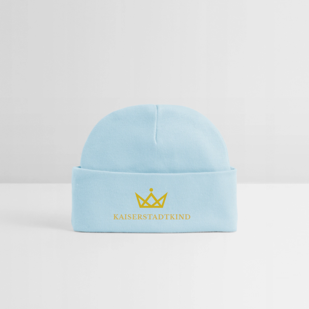 KAISERSTADTKIND Golden Edition - Baby Organic Beanie - powder blue