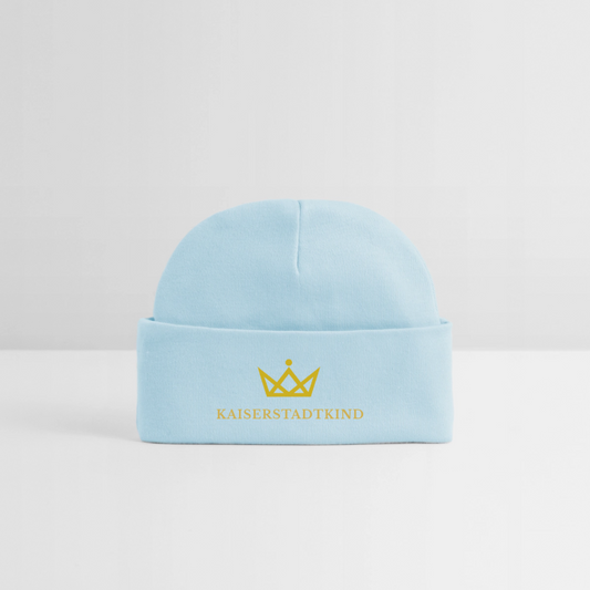 KAISERSTADTKIND Golden Edition - Baby Organic Beanie - powder blue