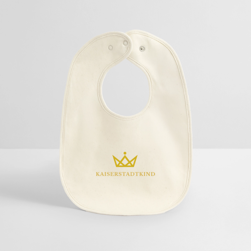 KAISERSTADTKIND Golden Edition - Baby Organic Bib - soft Ecru