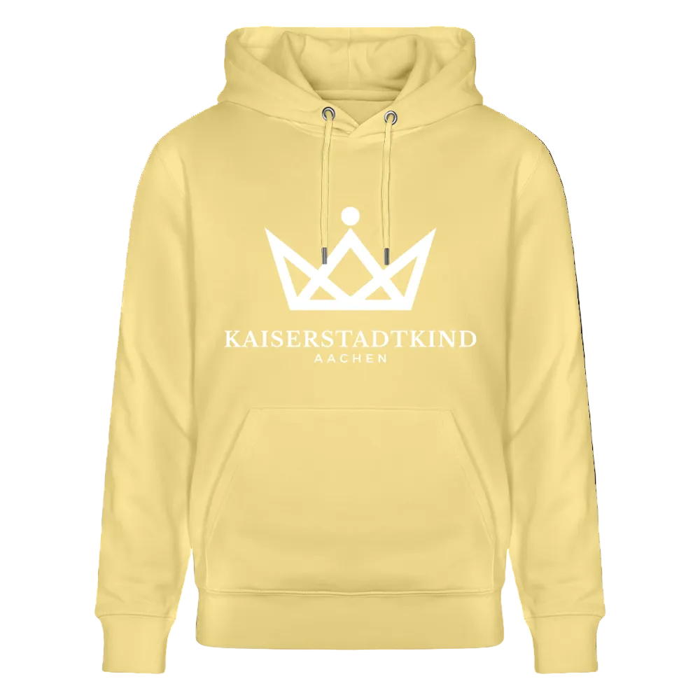 350gr. White Edition - CRUISER  Organic Hoodie - viva yellow 