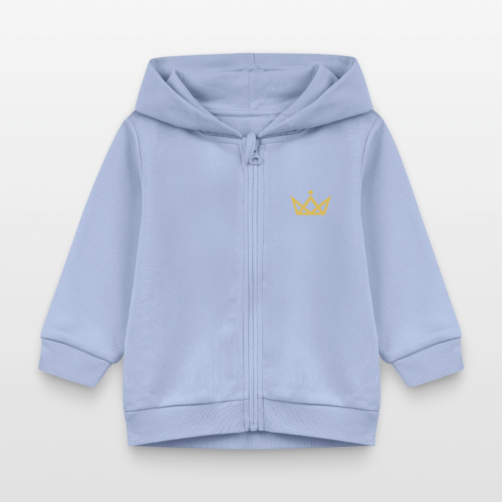 KAISERSTADTKIND 2Golden Crowns - Organic Zip Hoodie BABY CONNECTOR - sky