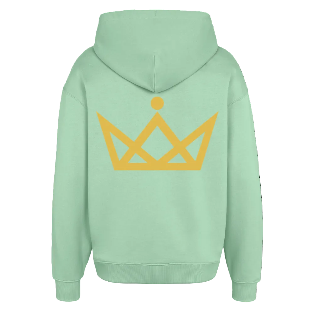 350gr.  Golden Letters Edition - Oversized Hoodie - misty jade
