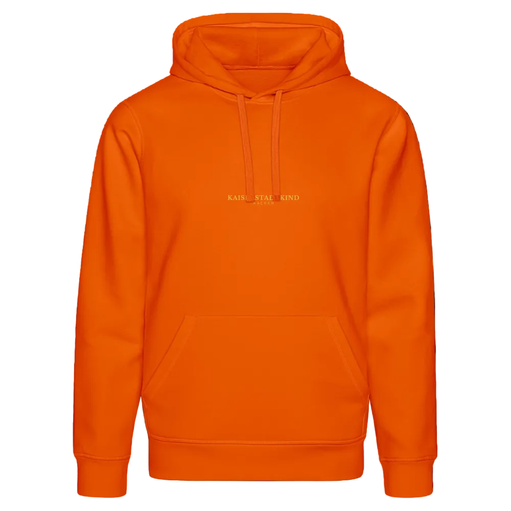 KAISERSTADTKIND Golden Circle - Bio-Hoodie DRUMMER - Tieforange
